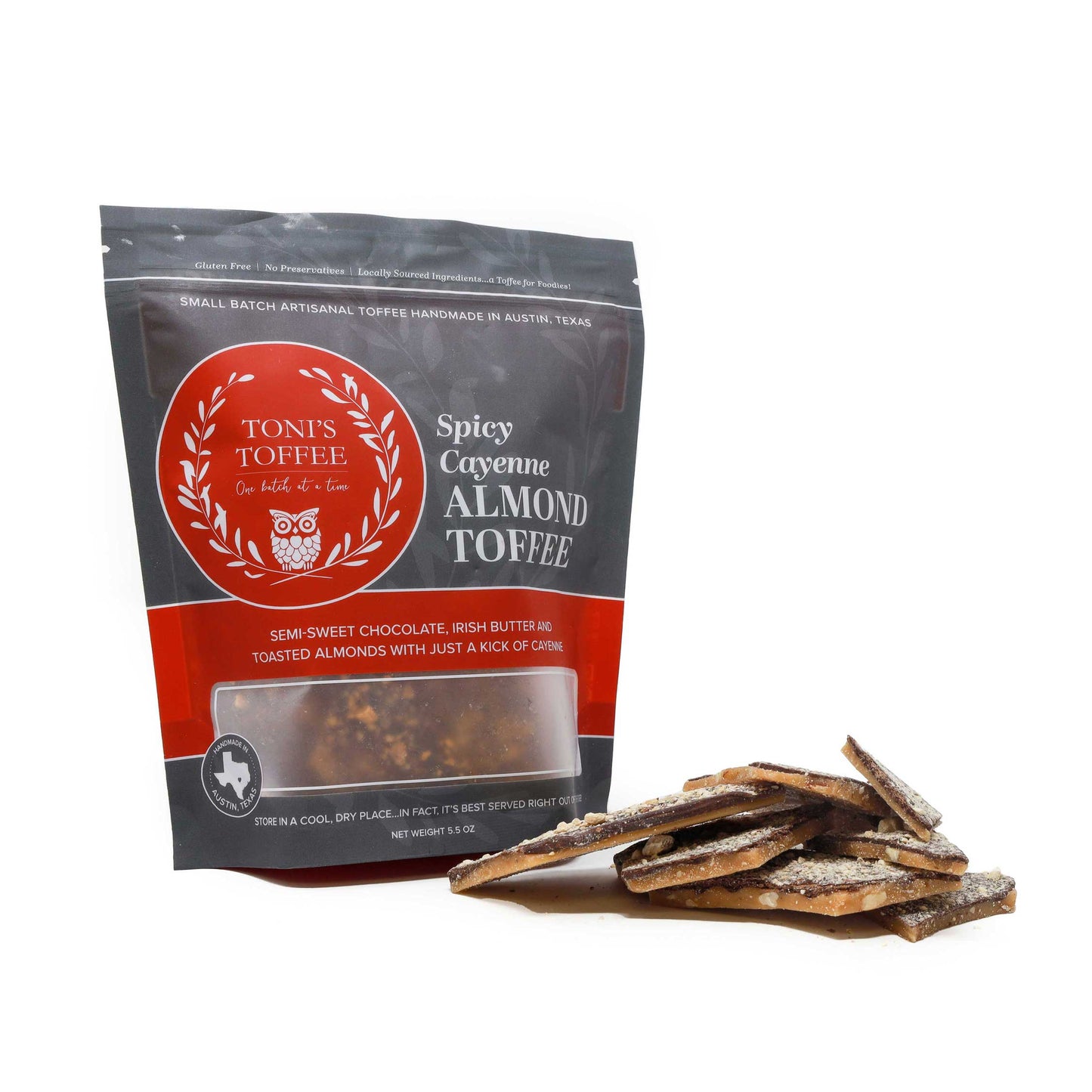 Spicy Almond Cayenne Toffee